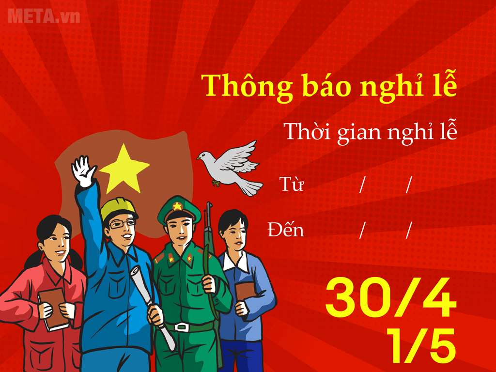 Thông báo thời gian nghỉ Lễ 10/3 (Âm lịch), 30/4 và 01/5 năm 2021 - Đại học  Thành Đô