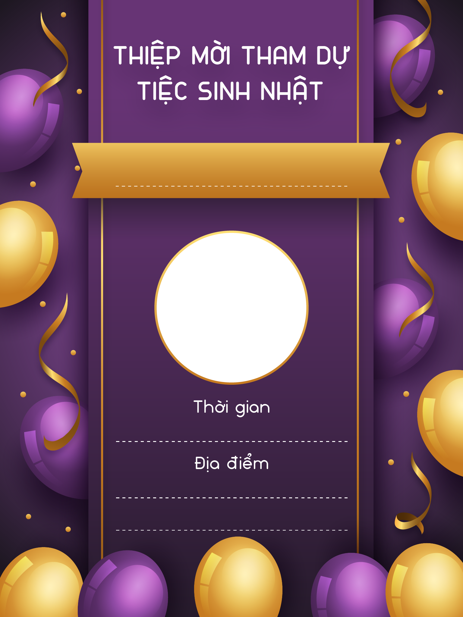 Thiệp mời sinh nhật