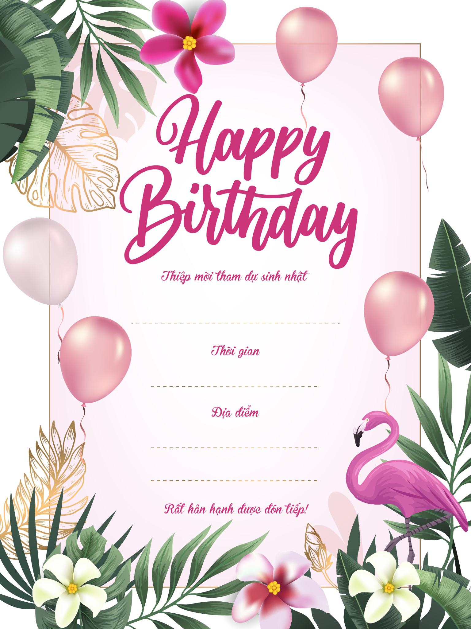 Hướng tạo thiệp mời sinh nhật trực tuyến 